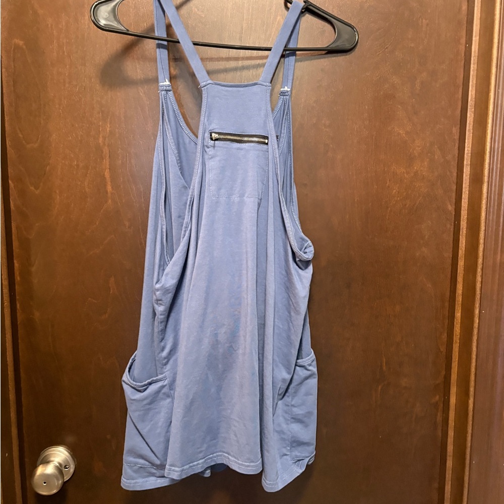 Casual Blue Women's built in shorts dress - Picture 2 of 3